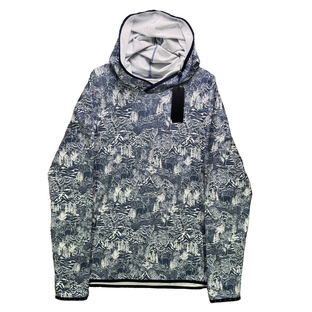 Greyson Colorado Hoodie Mens XL Blue In The Valley AOP Lightweight NWT $180